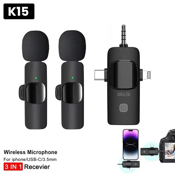 Mic Ul WL Dual Ip/TC/aux 3in1 K15